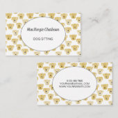 Visitekaartje van de Waterverf van de Dog of Pet (Voorkant / Achterkant)