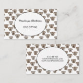 Visitekaartje van de Waterverf van de Dog of Pet (Voorkant / Achterkant)