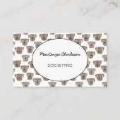 Visitekaartje van de Waterverf van de Dog of Pet (Voorkant)