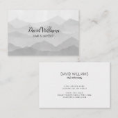 Visitekaartje van de Waterverf van de zwarte en de (Voorkant / Achterkant)