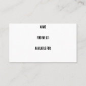 Visitekaartje van de weerstand (Achterkant)