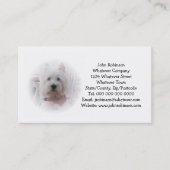 Visitekaartje van de West Highland Terrier (Voorkant)
