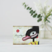 Visitekaartje van de wintersneeuw voor de familie  (Staand voorkant)