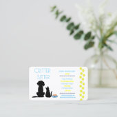 visitekaartje van de zitplaats voor huisdieren (Staand voorkant)