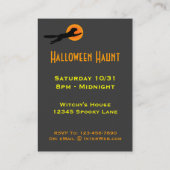 Visitekaartje van de zwarte kat-vliegschool informatiekaartje (Achterkant)