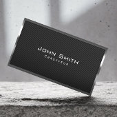 Visitekaartje van de zwarte koolstofvezel Chauffeu