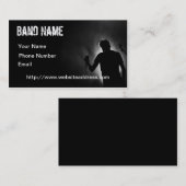 Visitekaartje van de zwarte muzikant (Voorkant / Achterkant)