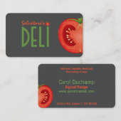 visitekaartje van deli-shop (Voorkant / Achterkant)