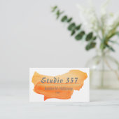 visitekaartje van dichter (Staand voorkant)