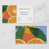 Visitekaartje van diëtianen en voedingsdeskundigen (Voorkant / Achterkant)