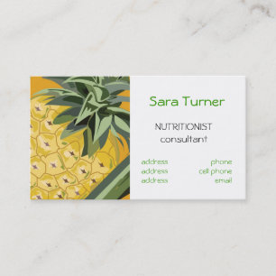 Visitekaartje van diëtianen en voedingsdeskundigen