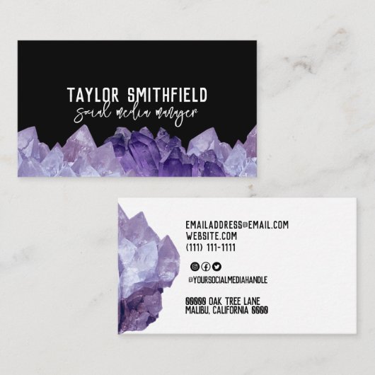 visitekaartje van diverse soorten (Voorkant / Achterkant)