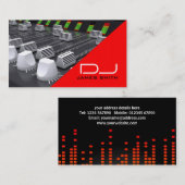 Visitekaartje van DJ (Voorkant / Achterkant)