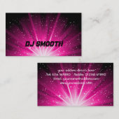 Visitekaartje van DJ (Voorkant / Achterkant)