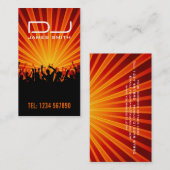 Visitekaartje van DJ (Voorkant / Achterkant)