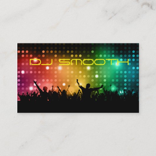 Visitekaartje van DJ (Voorkant)