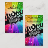Visitekaartje van DJ van de Partij (Voorkant / Achterkant)