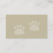 Visitekaartje van Dog Walker (Achterkant)