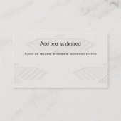 Visitekaartje van drocatcher (Achterkant)