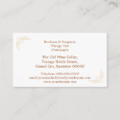 Visitekaartje van druiven (Achterkant)