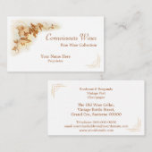 Visitekaartje van druiven (Voorkant / Achterkant)