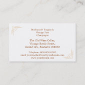 Visitekaartje van druiven (Achterkant)