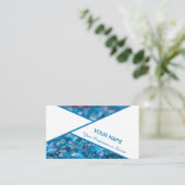 Visitekaartje van edele saffiermachines (Staand voorkant)