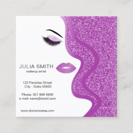 Visitekaartje van een artiest maken met glitter-ef