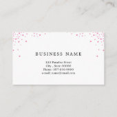 Visitekaartje van een artiest maken met glitter-ef (Achterkant)