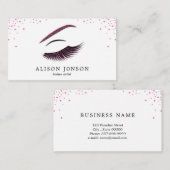 Visitekaartje van een artiest maken met glitter-ef (Voorkant / Achterkant)