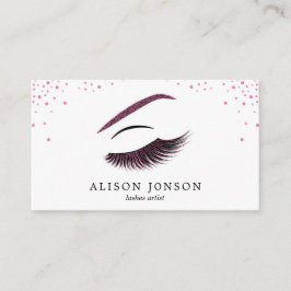 Visitekaartje van een artiest maken met glitter-ef