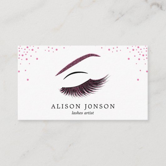 Visitekaartje van een artiest maken met glitter-ef (Voorkant)