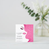 Visitekaartje van een artiest maken met glitter-ef (Staand voorkant)