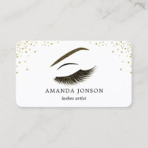 Visitekaartje van een artiest maken met glitter-ef