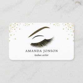 Visitekaartje van een artiest maken met glitter-ef