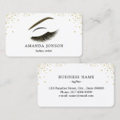 Visitekaartje van een artiest maken met glitter-ef (Voorkant / Achterkant)