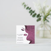 Visitekaartje van een artiest maken met glitter-ef (Staand voorkant)