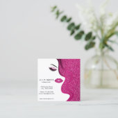 Visitekaartje van een artiest maken met glitter-ef (Staand voorkant)