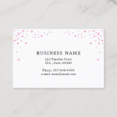 Visitekaartje van een artiest maken met glitter-ef (Achterkant)