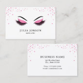 Visitekaartje van een artiest maken met glitter-ef (Voorkant / Achterkant)