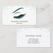 Visitekaartje van een artiest maken met glitter-ef (Voorkant / Achterkant)