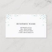 Visitekaartje van een artiest maken met glitter-ef (Achterkant)