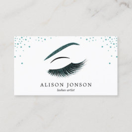 Visitekaartje van een artiest maken met glitter-ef