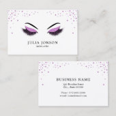 Visitekaartje van een artiest maken met glitter-ef (Voorkant / Achterkant)