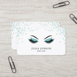 Visitekaartje van een artiest maken met glitter-ef