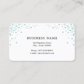 Visitekaartje van een artiest maken met glitter-ef (Achterkant)