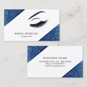 Visitekaartje van een artiest maken met glitter-ef (Voorkant / Achterkant)