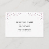 Visitekaartje van een artiest maken met glitter-ef (Achterkant)