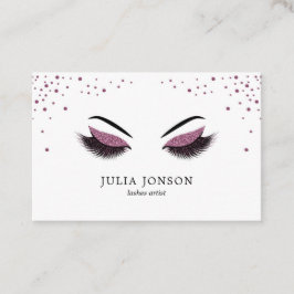 Visitekaartje van een artiest maken met glitter-ef