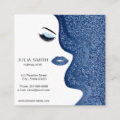 Visitekaartje van een artiest maken met glitter-ef (Voorkant)